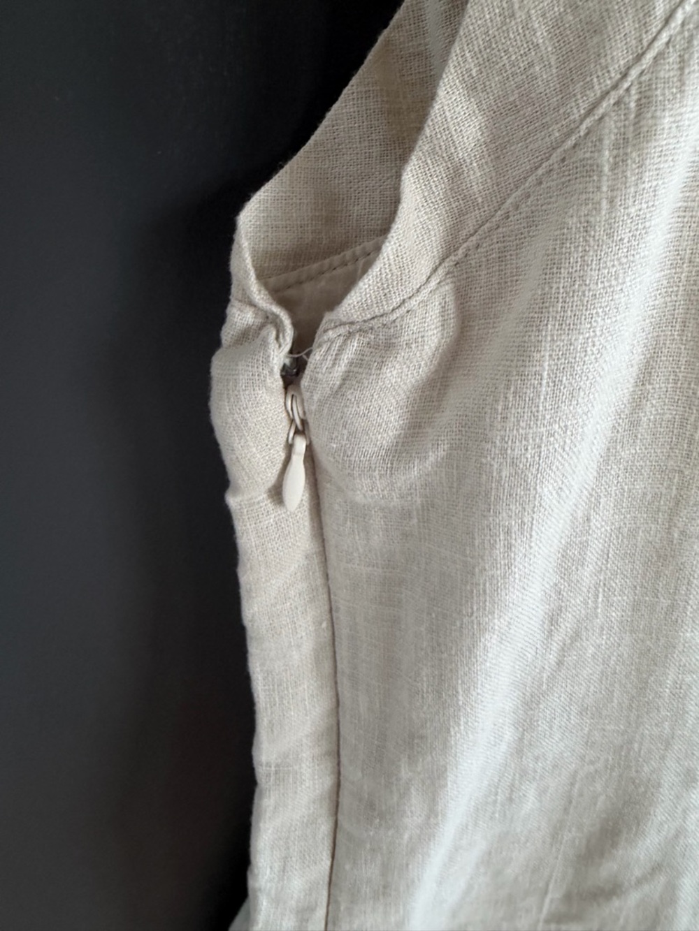 Abercrombie & Fitch Pleated Linen Mini Dress | XL - Picture 7 of 9